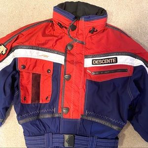 “Descente” Men’s one piece ski suit.